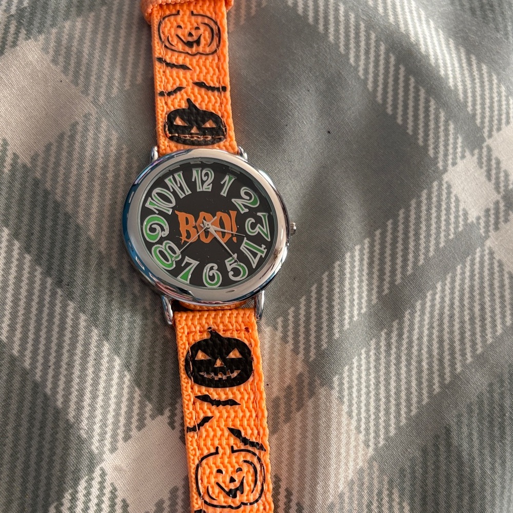 Avon Boo Pumpkin Kids Watch - Orange and Black
